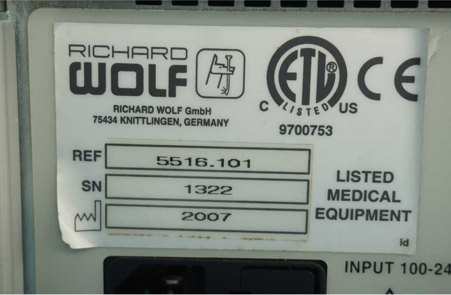Wolf 5516 Endoscopy Processor